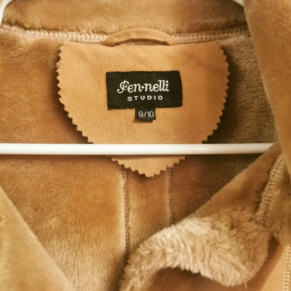 Faux Suede sherpa coat - Picture 4 of 5